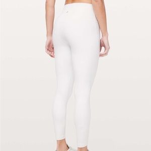 lululemon white align leggings 25” (size 2)
